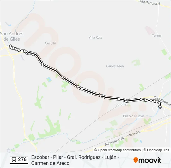276 Colectivo Line Map