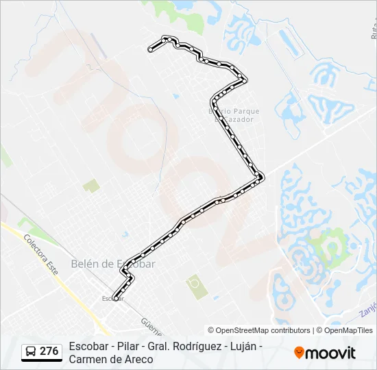 276 Colectivo Line Map