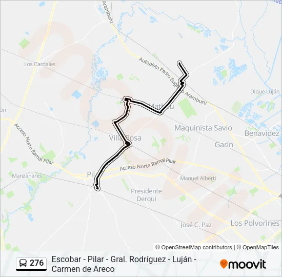 276 Colectivo Line Map