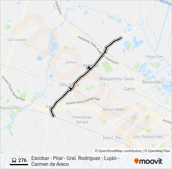 276 Colectivo Line Map