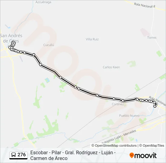 276 Colectivo Line Map