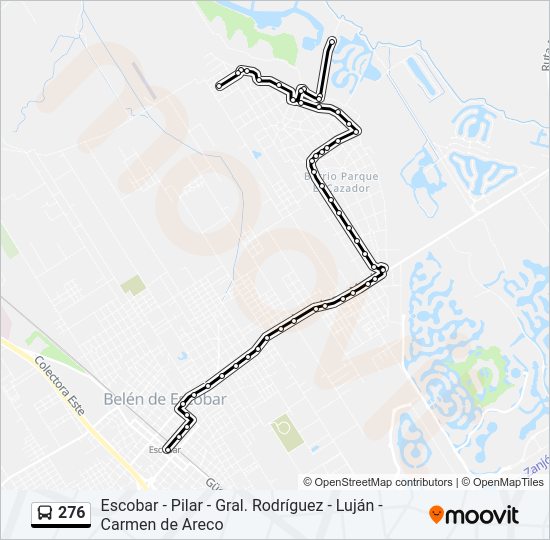 276 Colectivo Line Map