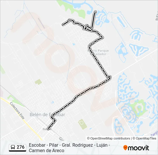 276 Colectivo Line Map