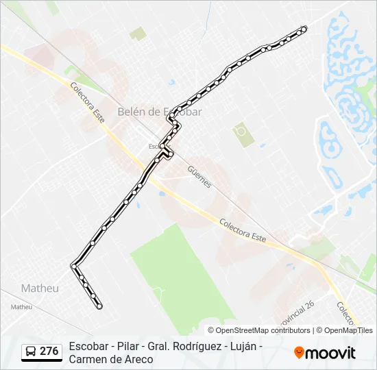 276 Colectivo Line Map