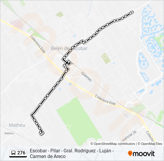 276 Colectivo Line Map