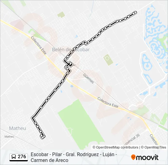 276 Colectivo Line Map