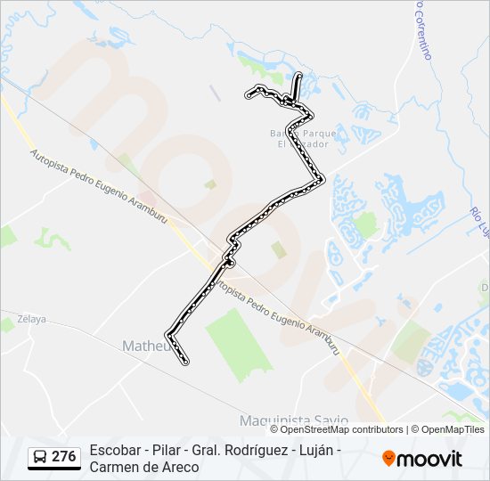 276 Colectivo Line Map