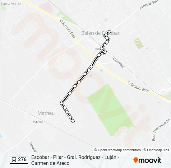 276 Colectivo Line Map