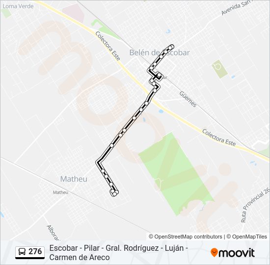 276 Colectivo Line Map