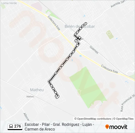 276 Colectivo Line Map