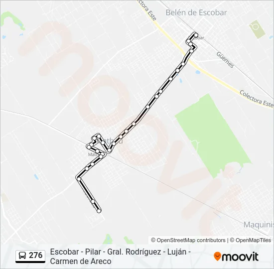 276 Colectivo Line Map