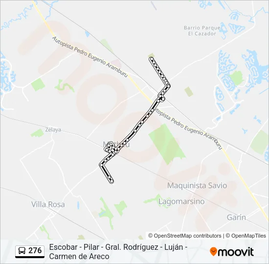 276 Colectivo Line Map