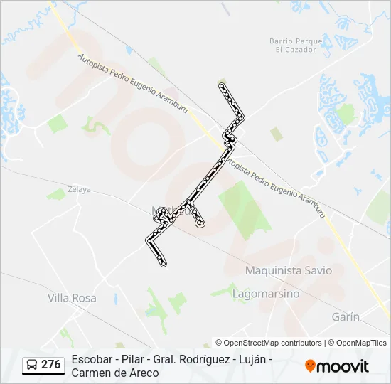 276 Colectivo Line Map