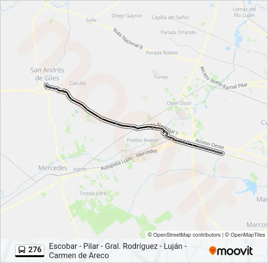 276 Colectivo Line Map