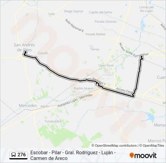 276 Colectivo Line Map