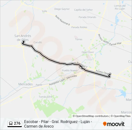 276 Colectivo Line Map
