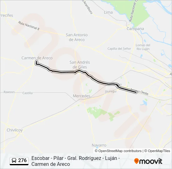 276 Colectivo Line Map