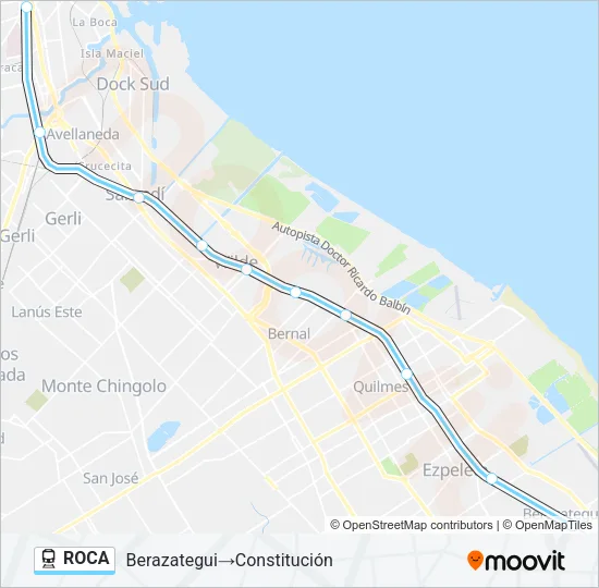 ROCA Train Line Map