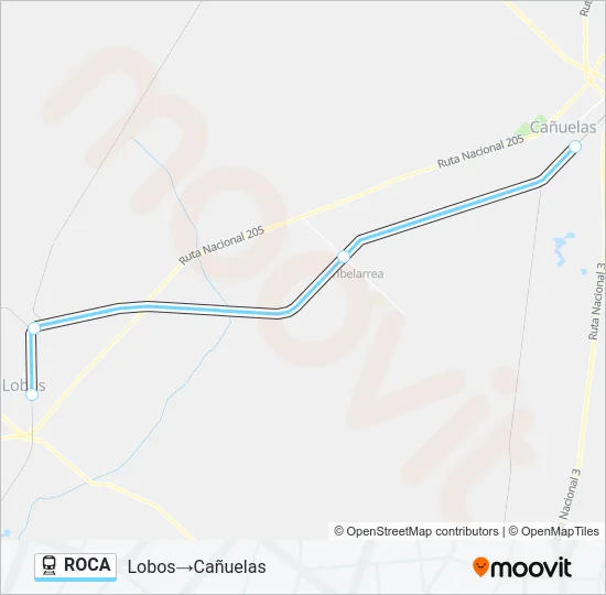 ROCA Train Line Map