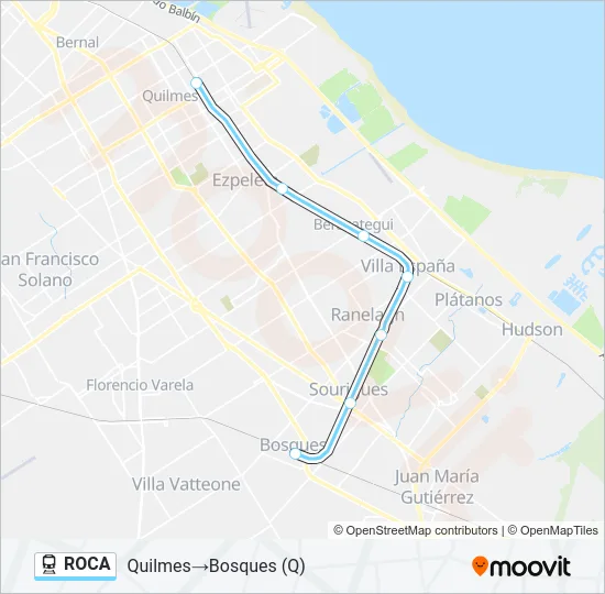 ROCA Train Line Map