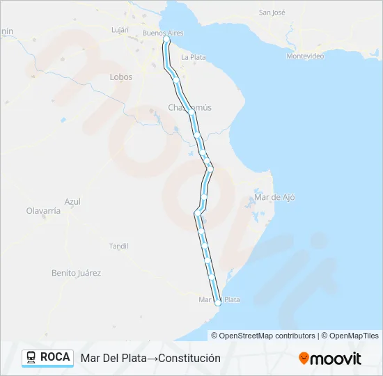 ROCA Train Line Map