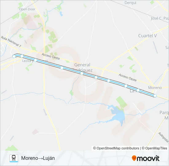 SARMIENTO Train Line Map