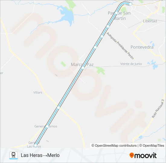 SARMIENTO Train Line Map