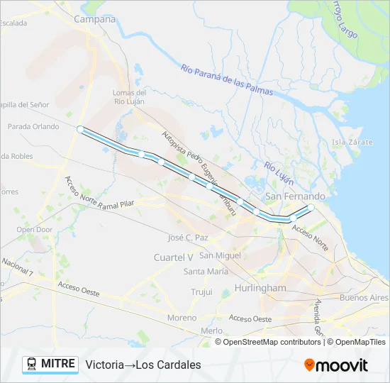 MITRE Train Line Map