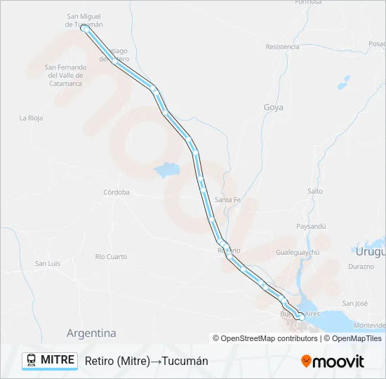 MITRE Train Line Map
