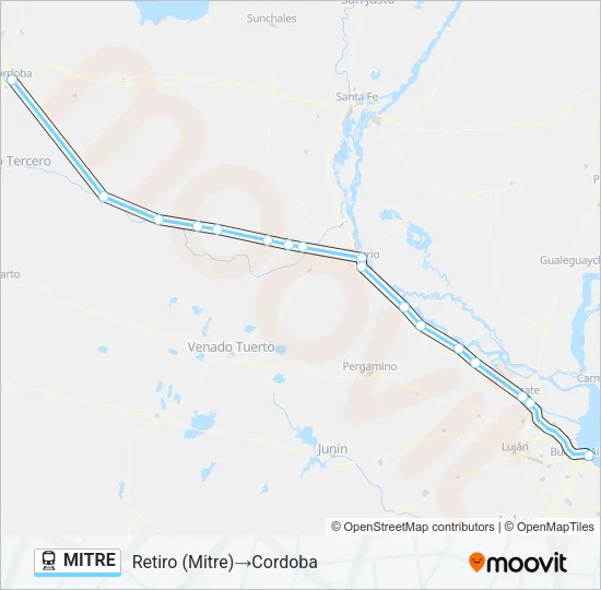MITRE Train Line Map