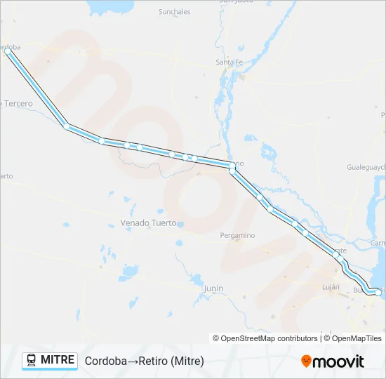 MITRE Train Line Map