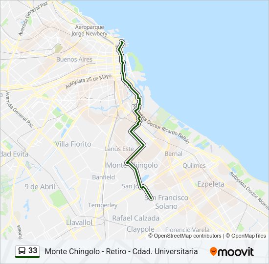 Mapa de 33 de Colectivo