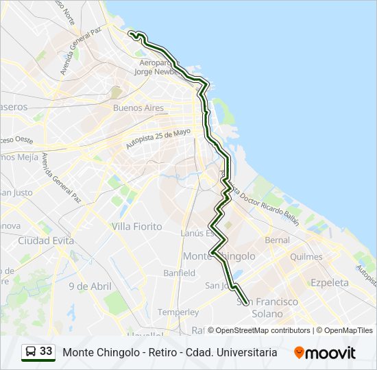 Mapa de 33 de Colectivo