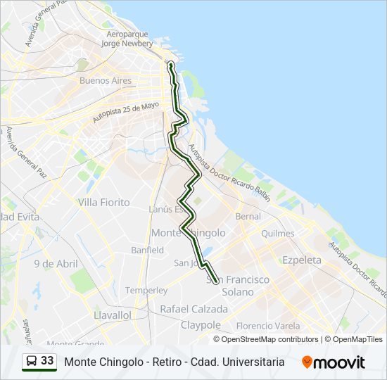 Mapa de 33 de Colectivo