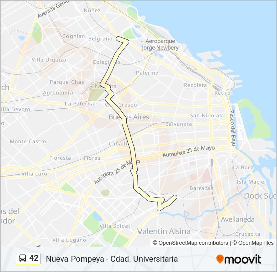 Mapa de 42 de Colectivo