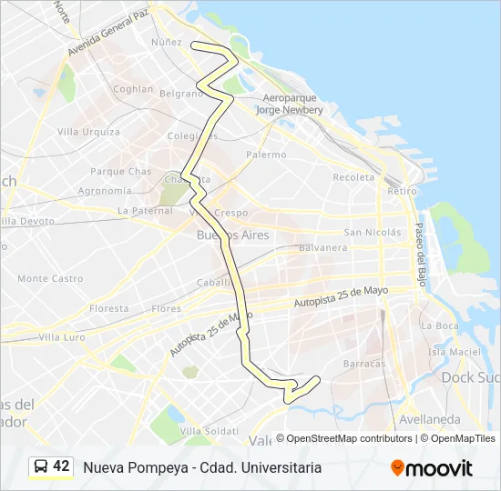 Mapa de 42 de Colectivo