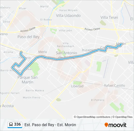 336 Colectivo Line Map