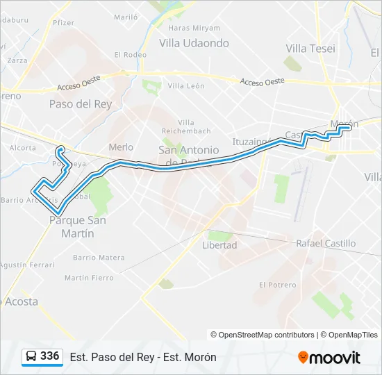 336 Colectivo Line Map