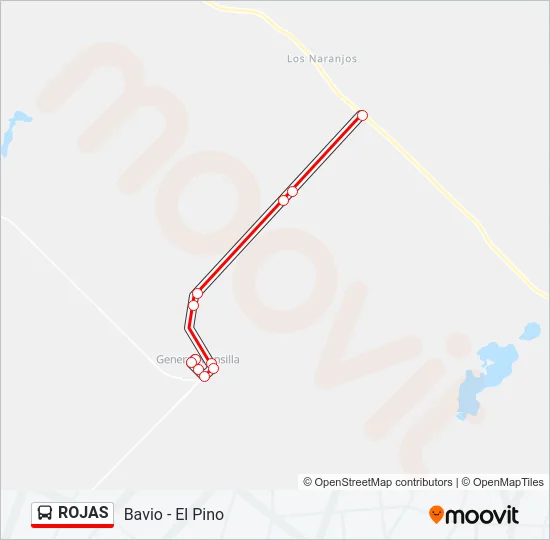 ROJAS Colectivo Line Map