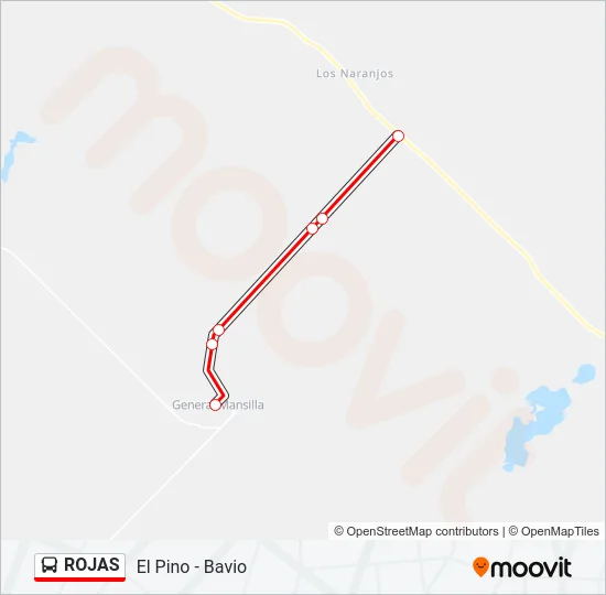 ROJAS Colectivo Line Map