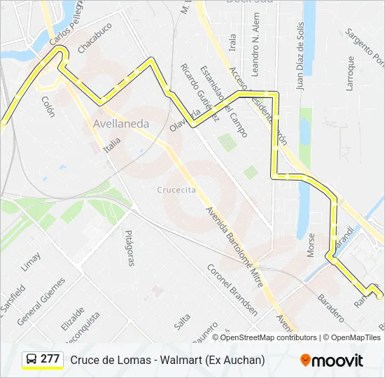 277 Colectivo Line Map
