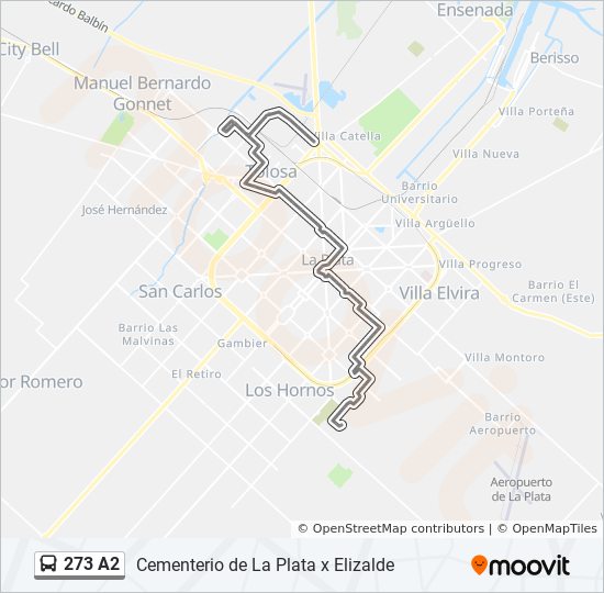 Mapa de 273 A2 de Colectivo