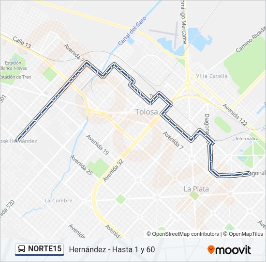 Mapa de NORTE15 de Colectivo