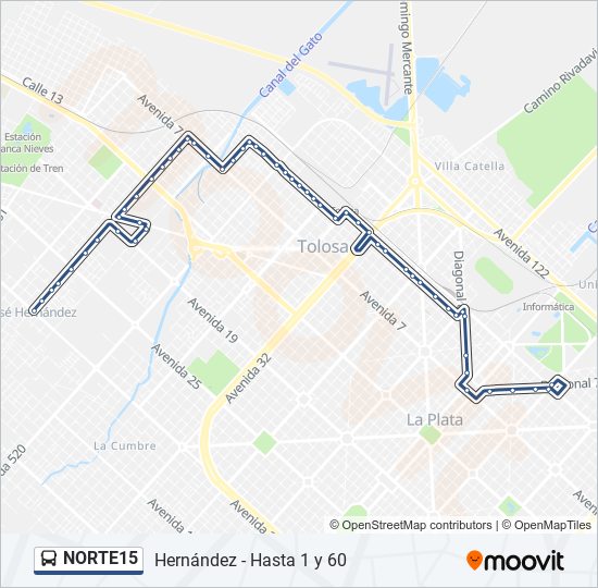 Mapa de NORTE15 de Colectivo