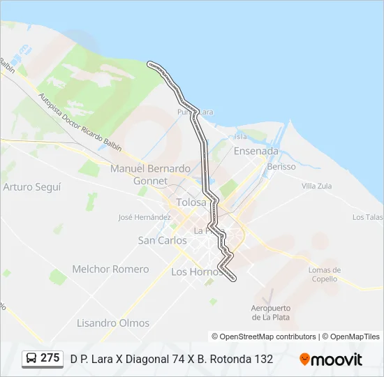275 Colectivo Line Map