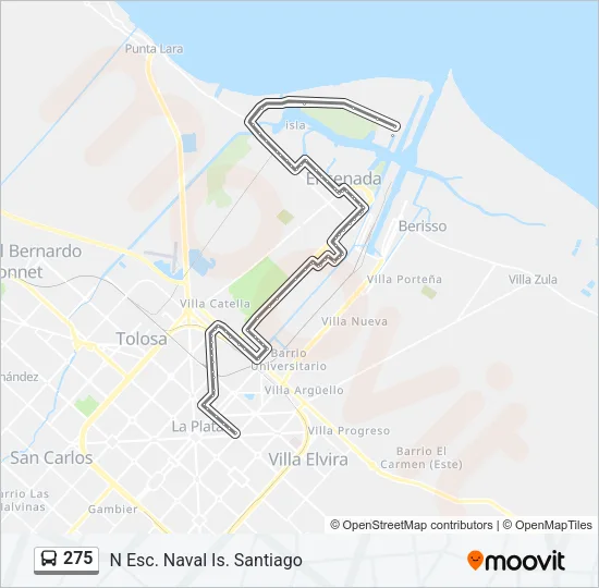 275 Colectivo Line Map