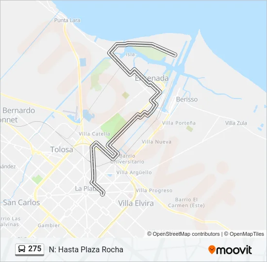 275 Colectivo Line Map