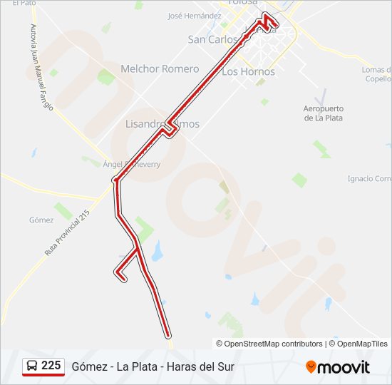 Mapa de 225 de Colectivo