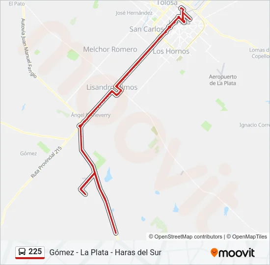 225 Colectivo Line Map