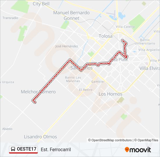 Mapa de OESTE17 de Colectivo